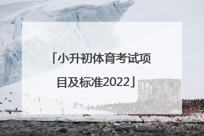 「小升初体育考试项目及标准2022」小升初体育考试项目及标准 北京